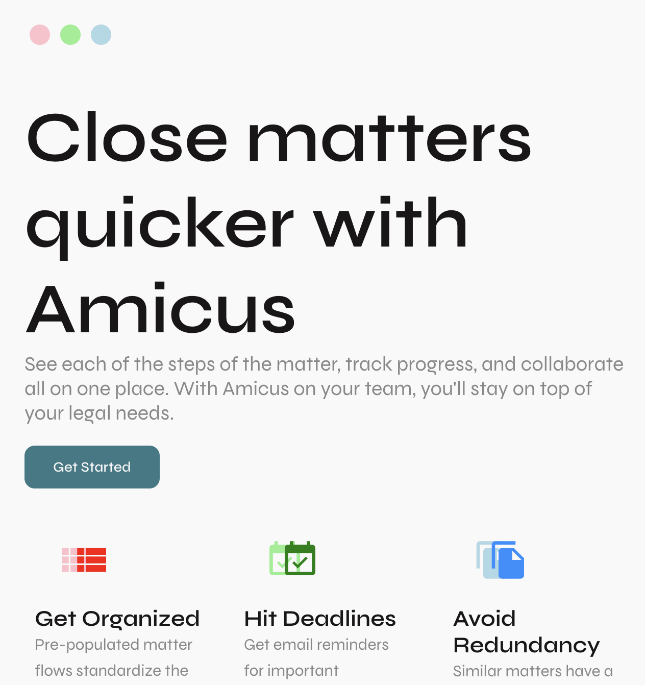 Amicus Homepage