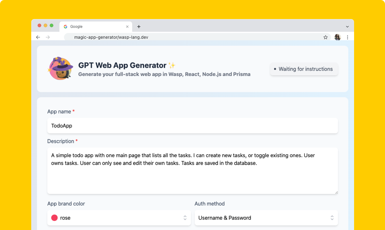 Create generative apps in minutes with Gen App Builder