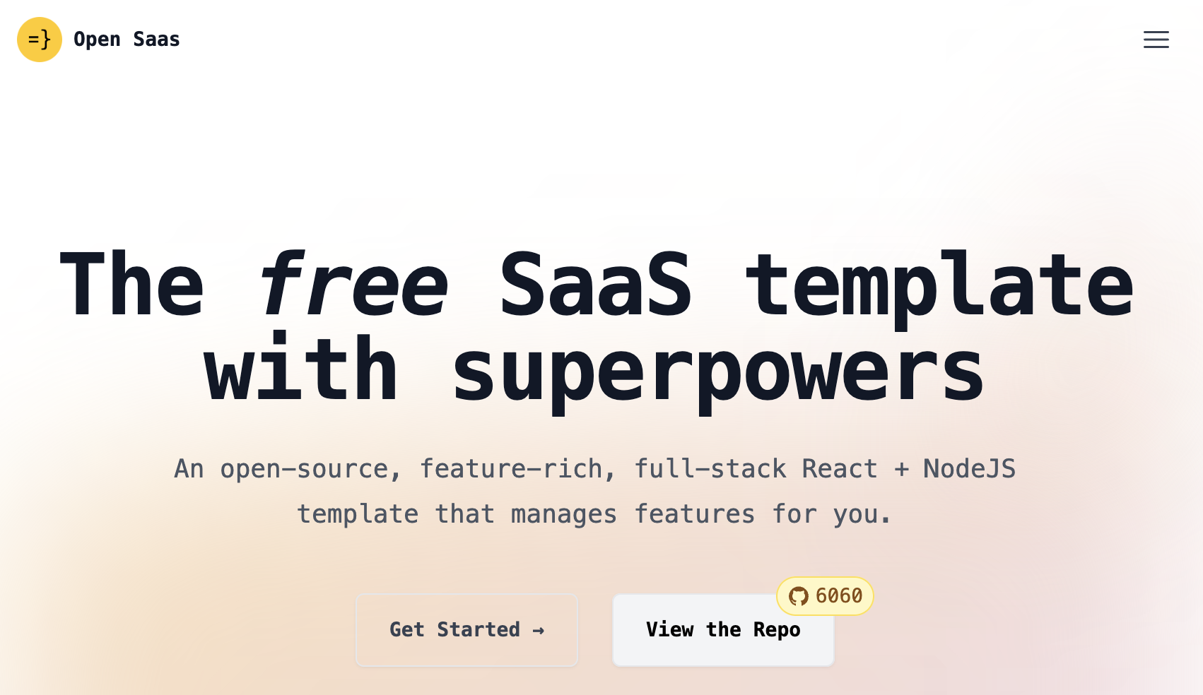 Open SaaS banner