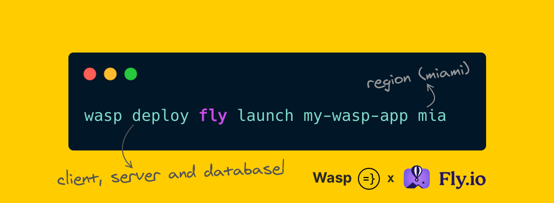 Deploy to fly.io with single command